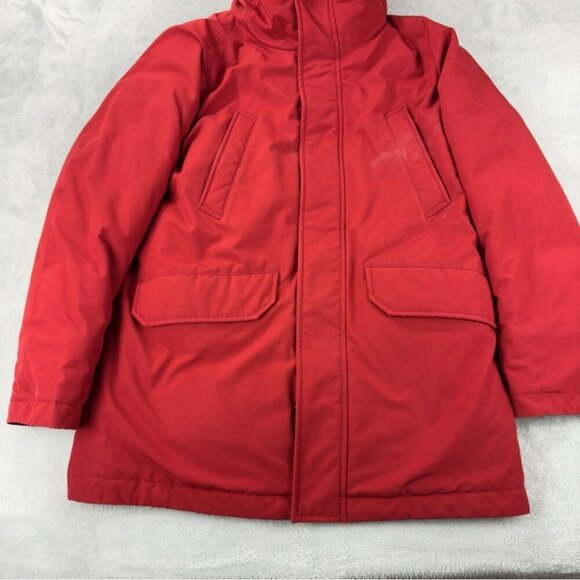 Uniqlo Ultra Warm Hybrid Down Parka Men's Size Medium with Fake Fur Hood 419992 - Picture 11 of 13